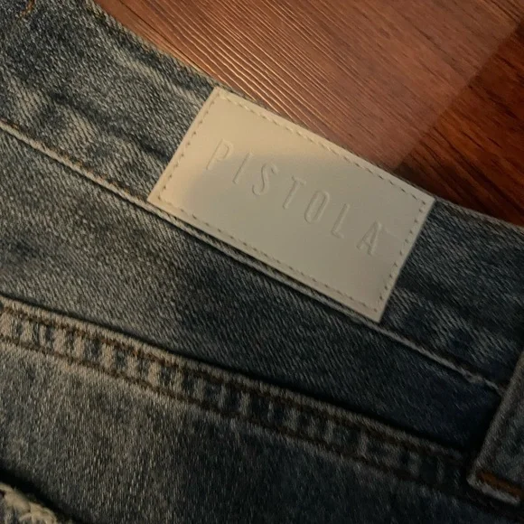 pistola Light Blue High-Rise Wide Leg Jeans - Picture 4 of 6